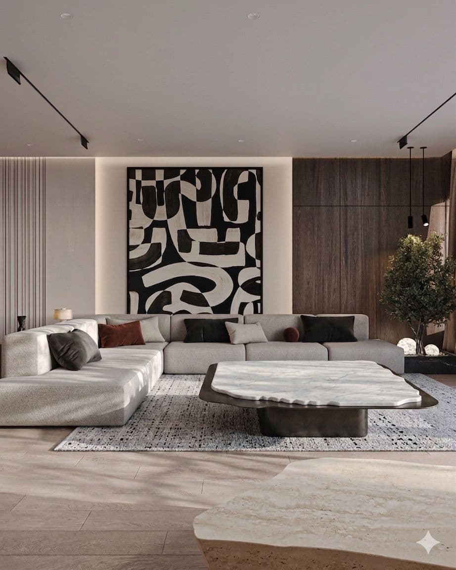 Luxury Living Room - Diamontaris Meubles Showroom